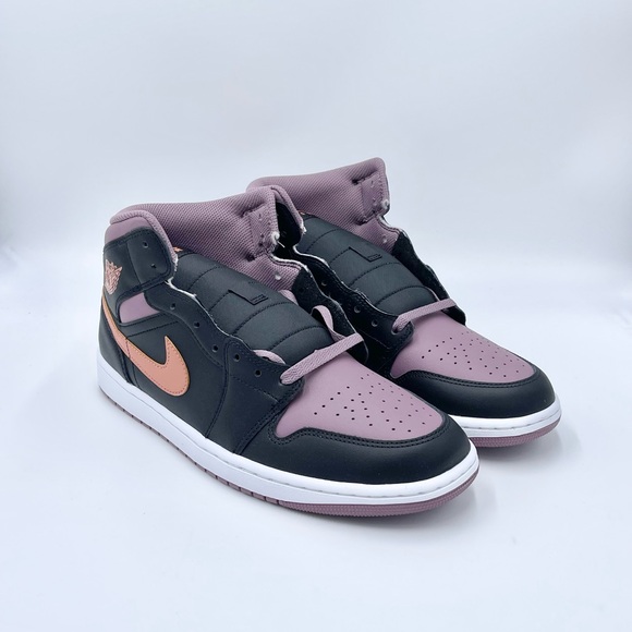 NEW Air Jordan 1 Mid SE Black Sky J Mauve Orange Sneaker FB9911-008 Men’s 11 - Picture 2 of 13